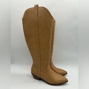 Universal Thread Sommer Knee High Boots Women’s Size 8 Light Brown Memory Foam